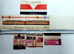 名鉄、北アルプス号 特急昇格記念切符と北アルプス号スナップ生写真昭和５１年発行のサムネイル