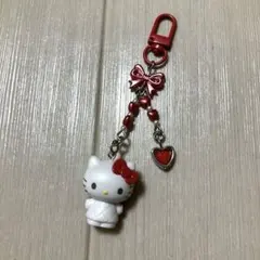 ミニチュアキルトシリーズ　シークレットキーホルダー　赤　キティちゃんのサムネイル