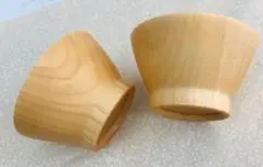 木製ナチュラルボウル 2個セット