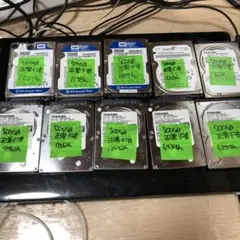 876 HDD 500GB 正常 2.5インチ 10個 まとめ売り