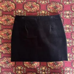 【即購入可】ZARA ベロアミニスカート黒XSサイズ