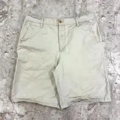 Woolrich　チノショーツ　W33　ライトベージュ　古着　コットンのサムネイル
