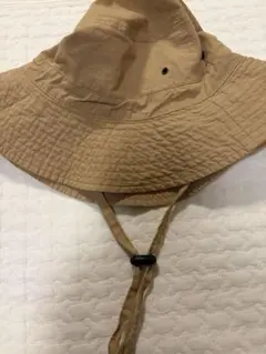ベージュ コットン ハット 調整可能　50〜56cm