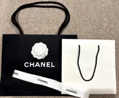 CHANEL紙袋2枚(カメリア＋リボン)