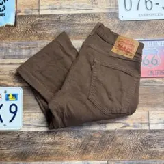 Levi's 505 カラーパンツ W32 リーバイス ブラウン ストレートのサムネイル