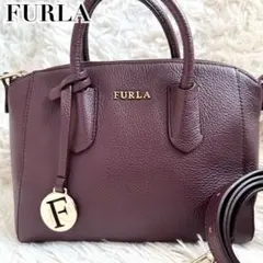 FURLA フルラ リンダ 2way トートバッグ ショルダーバッグ 赤 - メルカリ