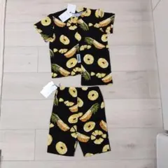 パイナップル柄 Tシャツとショートパンツセット 100cm