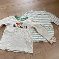 HOT BISCUITS と無印良品の長袖カットソー 100cm