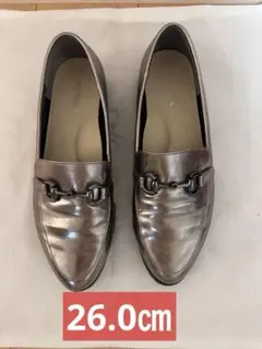 Tory Burch 】メタリックシルバー ローファー サイズ7 - メルカリ
