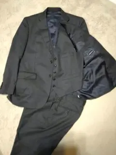 THE SUIT COMPANY ネイビー紺系 ビジネススーツ　3P　3ピース