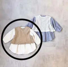 値下げ❗️プティマイン petitmain シャツワンピース　チュニック