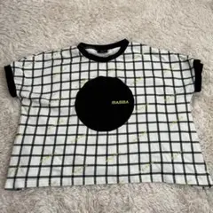 キッズ チェック柄 半袖トップス MANINAのサムネイル