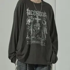 Alfred Alex 2WAYリバーシブル ビッグプリント　ボーダーロンTのサムネイル