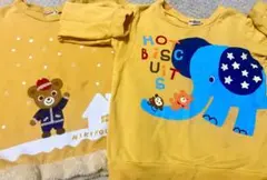 Mikihouse & Hot Biscuits トレーナー2枚セット　110㌢