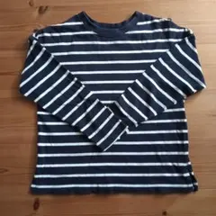 GU ストライプ 長袖カットソー 140