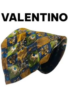 ⭐美品⭐　VALENTINO シルク チェック柄 ネクタイ
