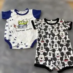 2枚セット⭐︎ディズニー ⭐︎キャラクター⭐︎ロンパース 80㎝⭐︎ミッキー⭐︎バス