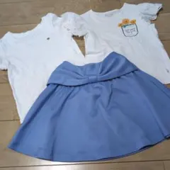 kate spade ケイトスペード　フリル袖 Tシャツ スカート　130