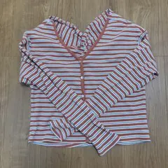 アングリッド　カーディガン　ボーダー　羽織　ピンク　Ungrid