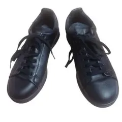 美品 adidas スタンスミス 黒 レザー 24cm US6 2023年製