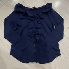 キッズ　カットソー　シャツ　ブラウス　ロンT 女の子　ラルフローレン　フリル