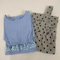 150 半袖ワンピース　140 サロペット　2枚セット