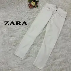 【ZARA】ザラ　ホワイト デニム　40サイズ　Lサイズ相当