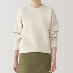無印良品　二重編みスウェットシャツ