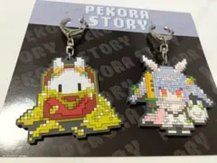 hololive 兎田ぺこら&野うさぎドットラバーキーホルダー 活動3周年