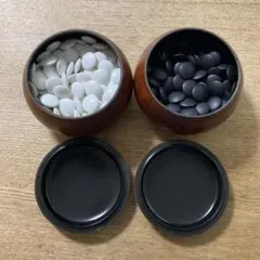 囲碁 石セット 木製ボウル付き - メルカリ
