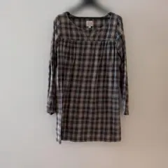 レディース　カットソー　チュニック　ブラウン系　ユニクロ