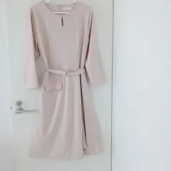 World Countryピンクベージュ ワンピーススーツ〜2XL