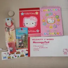 ハローキティ　メモ帳&ストラップ セット