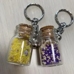 星砂　貝殻　キーホルダー　2個セット