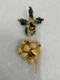 23.472【ブローチ】蝶　ヴィンテージ　アンティーク