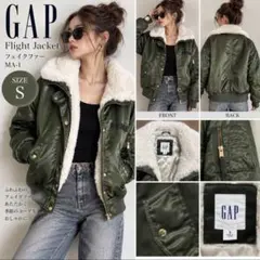 GAP ギャップ MA-1 フライトジャケット オリーブ カーキ S ボンバー