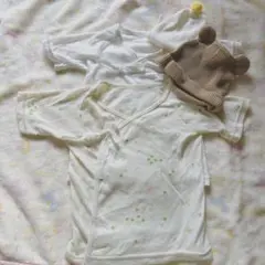 ミキハウス　短肌着・お帽子セット