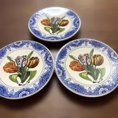 デルフト 飾り皿 直径約21㎝ 花模様 作者サインあり カッパドキア トルコ selma hatice Yahoo!オークション -「デルフト 皿」の落札相場・落札価格