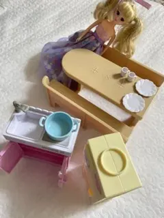 リカちゃん ダイニングテーブル・キッチン・宅配ボックスセット