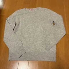 無印良品☆カシミヤ100%クルーネックセーター　グレー　M
