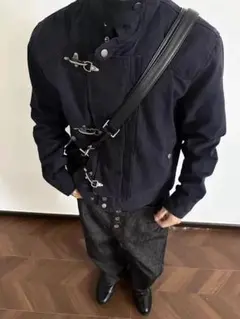 【即日発送】　ファイヤーマンジャケット ネイビー　opium y2k