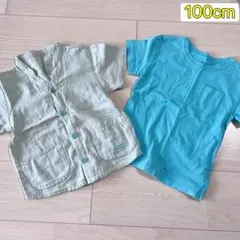 ★美品★GU ジーユー　半袖Tシャツ　シャツ　100cm 2枚セット