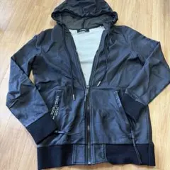 DIESEL ジップアップパーカー ブラック XSのサムネイル