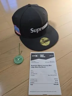 Supreme Box Logo Cap Black　new era 7 1/4