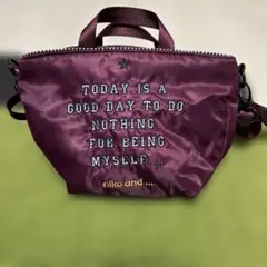 niko and... メッセージ刺繍ポーチバッグ