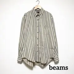 【美品】beams ビームス ストライプ シャツ メンズ L