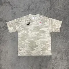 美品 パリオリンピック asics アシックス チームジャパン Tシャツ