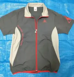 ルコックスポルティフ 　ゴルフウエア　半袖ブルゾン グレー