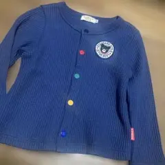 ミキハウス　ダブルB 90cm 長袖　カーディガン　ネイビー　長袖
