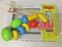 HABA 木製ビーズ ひも通し 知育玩具　糸通し　ベビー　キッズのサムネイル
